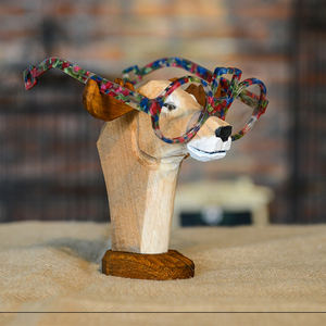 Fashion Modern Creative Handmade Solid <b>Wood</b> Carving Crafts <b>Wood</b> <b>Sunglasses</b> Display Holder - Product Image 4