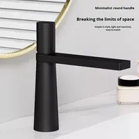 Robinet de salle de bain en laiton massif, mitigeur de lavabo monocommande à poser pour projets hôteliers et d'appartements en gros