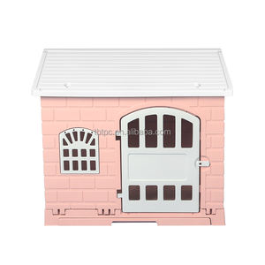 Casa per animali in plastica con tetto per cani di piccola taglia media per uso interno ed esterno - Product Image 2