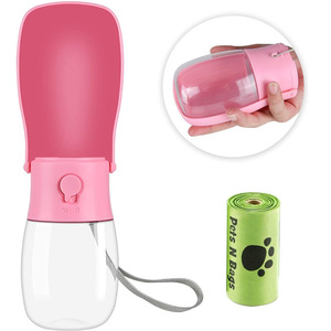 <b>Foldable</b> <b>Water</b> <b>Bottle</b> 300ml Portable With Garbage Bag Set For Pets Travel - Product Image 2