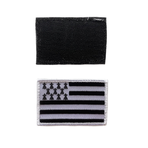 Kunden spezifische okzita nische Kreuz Gwenn Ha Du Logo Stickerei Flagge Frankreich Normandie gestickte Patches - Product Image 2