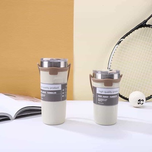 New 304 Stainless Steel Double-Walled Vacuum Insulated Water Bottle Handle Leak-Proof <b>Coffee</b> Cup 6-12 Hours Thermal Performance - Product Image 3