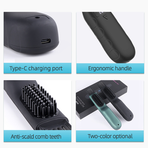 แปรงหวีผมและเครา <span class=keywords><strong>Lescolton</strong></span> 5000mah 2 in 1 สำหรับผู้ชาย พกพาสะดวก ใช้ได้ทั้งที่บ้านและเดินทาง หวีร้อนไฟฟ้า หวีจัดแต่งทรงเครา - Product Image 6