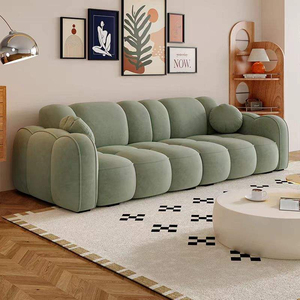 Sofá Pequeño de Tela Estilo Crema para Apartamentos Pequeños y Salas de Estar de Alquiler, Sofá Popular en Línea - Product Image 5