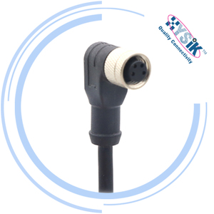 Conector Circular M8 Macho-Hembra de un Solo Extremo con Cable y Revestimiento de PVC - Product Image 4