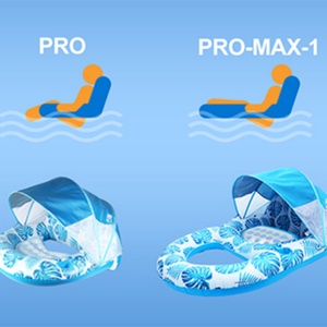 Flotador de Piscina Manual Clásico Pool Magic con Sombrilla, Flotador de Piscina Resistente para Viajes con Sombra, 110 cm de Diámetro, Nailon 190T - Product Image 6