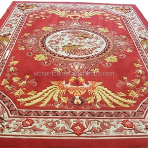 Tapis <span class=keywords><strong>professionnel</strong></span> fait main tufté à la main en laine/soie à poils longs, motif floral, <span class=keywords><strong>pour</strong></span> voiture, résistant au feu, écologique, adapté aux animaux domestiques - Product Image 3