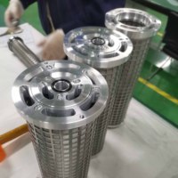 Dua Kartrid Filter Jaring Baja Tahan Karat Paralel Untuk Sistem Pelumasan Industri