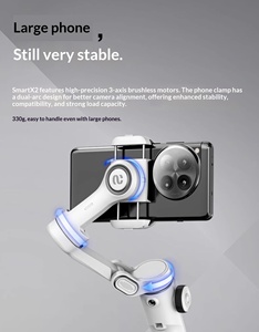 Aochuan X2 3- Cámara de Video para Teléfono, Trípode de Mano Antivibración, Control Remoto Inalámbrico, Estabilizador de Gimbal para Vlog en Vivo - Product Image 5