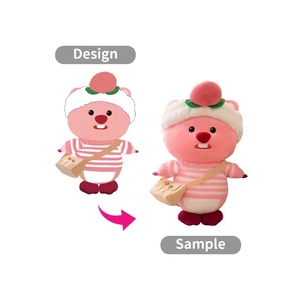 Jouets en peluche personnalisables, oreiller mignon en coton PP, coussin de chevet, étiquette personnalisée, emballage, étiquette suspendue - Product Image 4