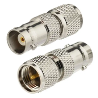 Usine directement matériel en laiton Mini UHF mâle à BNC femelle Jack connecteur RF convertisseur Coaxial antenne RF coaxial adaptateur Coaxial