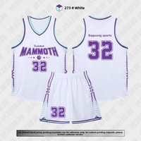 Maillot de basket-ball en polyester personnalisé vêtements de basket-ball respirants pour hommes uniforme de basket-ball pour jeunes à séchage rapide de l'équipe de club