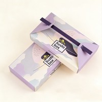 Boîte à poignée en papier de qualité alimentaire, emballage jetable pliable pour la restauration rapide, impression numérique personnalisée, boîte à sushi, boîte à poulet frit