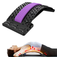 Appareil d'étirement dorsal pour soulager les douleurs lombaires, planche dorsale réglable sur 4 niveaux pour le soutien du bas du dos, utilisation à domicile ou au bureau