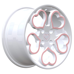 16x7 4x100 17 18 19 20 pollici due colori a forma di cuore cerchioni per autovetture forgiato mozzo cerchi in lega per Honda Civic <span class=keywords><strong>JDM</strong></span> - Product Image 4