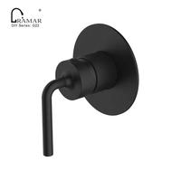 Mitigeur thermostatique mural encastré en laiton à levier unique avec valve céramique pour salle de bain et douche, idéal pour les projets