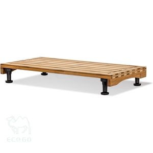 Tabla de cortar de bambú para servir, cubierta de estufa, tabla de cortar con patas ajustables para Cocina - Product Image 2