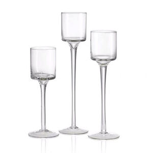 Votive Clear Crystal Glass Tall <b>Tealight</b> Candle Stick Holders <b>Lanterns</b> for Wedding Decorative - Product Image 2