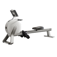 YPOO 3KG Schlepperrad Heim-Rudermaschine Fitnessstudio-Ausstattung selbsterzeugende Elektrizität Legierungs-Radmaschine mit YPOOFIT APP