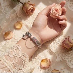 Lot de 18 pièces Ensemble d'outils combinés à motifs papillon et fleur, compatible avec les breloques italiennes et les maillons de bracelet en acier inoxydable de 9 mm, pour bracelet DIY, cadeau chrétien - Product Image 6