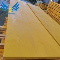 Panneau de contreplaqué jaune 3 plis haute résistance, réutilisable et durable pour coffrage de bois