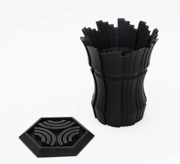 Высокоточный 3D-печатный японский клубневой тренд пилообразный цветочный горшок с ЧПУ, полированная отделка, пластиковая металлическая плитка, камень