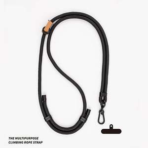 Lanière de téléphone portable tendance de 8 mm d'épaisseur, réglable et détachable, avec patch en tissu, sangle tour de cou pour hommes et femmes - Product Image 4