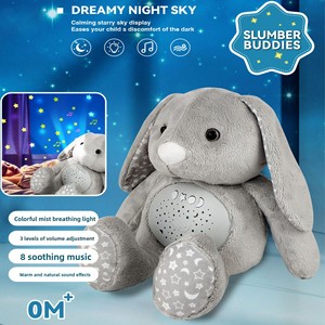 Giocattolo Peluche con Proiettore, Ausilio per il Sonno dei Bambini, Giocattolo Luminoso per Bambini 7 Colori, Proiettore Cielo Stellato, Decorazione per Cameretta, Vendita all'Ingrosso OEM - Product Image 5