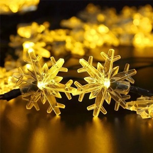 Lễ Cưới Lãng Mạn Trang Trí Twinkling Christmas Tree Led Sân Thượng Ngoài Trời Chuỗi Bông Tuyết Năng Lượng Mặt Trời - Product Image 5