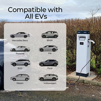 Monté au sol double 22kw 44kW OCPP2.0 rendez-vous courant réglable rfid wifi mot de passe prise charge en gros AC EV chargeur
