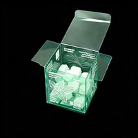 Boîte d'emballage en plastique PET pliable et recyclable sur mesure, impression personnalisée, vente en gros, pour aliments, bonbons, cosmétiques