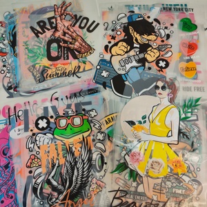 Autocollants de transfert d'impression sur écran personnalisés, vinyle plastisol, étiquettes de transfert thermique, transferts DTF, numéro de maillot, nom, logo pour vêtements - Product Image 5