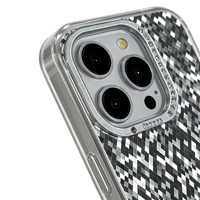 Coque de téléphone tendance à paillettes pour iPhone 11-17, coque de luxe en PC avec paillettes brillantes et protection d'appareil photo en strass étincelant
