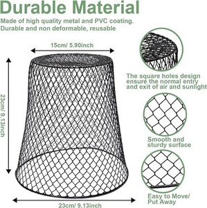 10 ensembles de cloches de protection pour plantes en grillage de jardin antirouille, empêchent les animaux d'entrer - Product Image 4