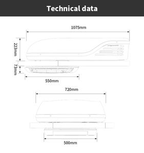 Aires Acondicionados de Techo para Camiones de Emergencia <span class=keywords><strong>ARANA</strong></span> Middle East Market, 220V CA, para Camiones de Telecomunicaciones, Capacidad de Enfriamiento de 3600W, R410a - Product Image 3