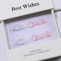 Nouveaux autocollants pour ongles mignons et faits à la main pour enfants, vente en gros, non toxiques et doux pour les mains.