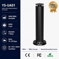 Diffuseur d'arômes intelligent en colonne 200m² compatible Bluetooth, triple commande tactile, USB-C, batterie métallique, pour maison, hôtel, spa, usage commercial, OEM personnalisé