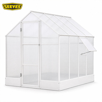 Kit de Invernadero de Policarbonato para Exteriores SEEYES, Invernadero de Jardín con Estructura de Aluminio y Techo Ventilado, Fabricante OEM ODM