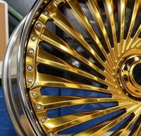 Nouvelles jantes en alliage d'aluminium forgé 2 pièces de style turbine personnalisées 6061-T6 pour Defender Escalade Cullinan SUV de luxe 5 ans