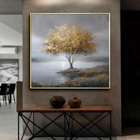 Peinture abstraite purement peinte à la main, style Wabi-sabi, peinture texturée 3D sur toile, peinture murale suspendue, art mural haut de gamme pour salon.