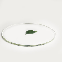 Ventana Circular de Vidrio Borosilicato DIN7080, Transparente y Templada, para Equipos