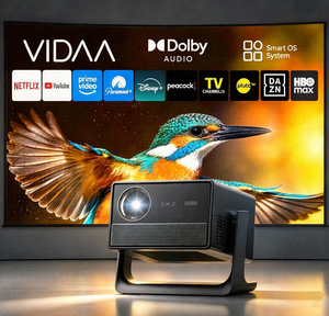โปรเจคเตอร์พกพา Vidaa-TV รุ่นใหม่ล่าสุด ระบบแอปพลิเคชันอย่างเป็นทางการ ความสว่าง 1500ANSI ลูเมนส์ ความละเอียดเนทีฟ 1080P รองรับวีดีโอ 4K เชื่อมต่อ WiFi กับสมาร์ทโฟนได้ ปิดผนึกอย่างสมบูรณ์ - Product Image 2
