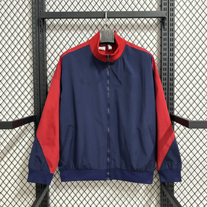 2526 Chelsea Paris Betis Vintage longue fermeture éclair antibactérien col en v hiver Football veste manteau <span class=keywords><strong>ensemble</strong></span> 100% Polyester coupe automatisée - Product Image 5