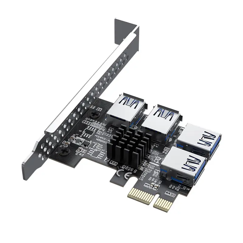 ACASIS Thẻ PCI-E Sang 4 Cổng USB3.0 Thẻ Mở Rộng PCI Cho Windows Linux