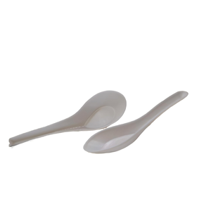 Cuchara de plástico desechable | Cuchara china, cuchara grande | Grado alimenticio | Ligero | Resistente al calor | Para servicio de catering y comida - Product Image 1