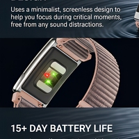 Bracelet intelligent sans écran E900, tracker de santé sportif, ECG, fréquence cardiaque, surveillance de l'oxygène dans le sang, étanche pour Android