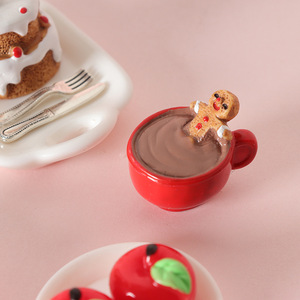 Dollhouse Creative Christmas Apple Cookie Man <strong>Miniature</strong> Food Toy Decoration <strong>Miniature</strong> Ornament Small Accessory Model - Product Image 3