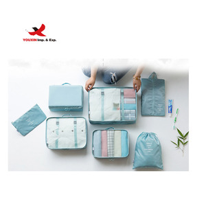 Fournisseur d'usine : Ensemble de 7 cubes de rangement pour bagages, organisateurs d'accessoires de voyage, sacs de rangement pour bagages de voyage - Product Image 2