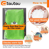 Housse de pouf d'extérieur moderne et imperméable OTAUTAU pour flotteurs de piscine, chaises longues de plage et de jardin SF473 – Rembourrage non requis
