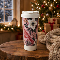 Gobelet en papier personnalisé imprimé pour Noël avec logo, publicité promotionnelle, cadeau, gobelet jetable pour boissons chaudes, fournisseur en gros